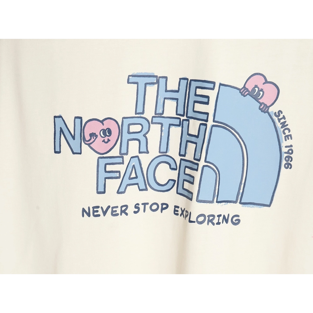 The North face heart print short-sleeved T-shirt,The North Face