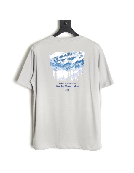 The North face snow mountain forest print short-sleeved T-shirt,The North Face