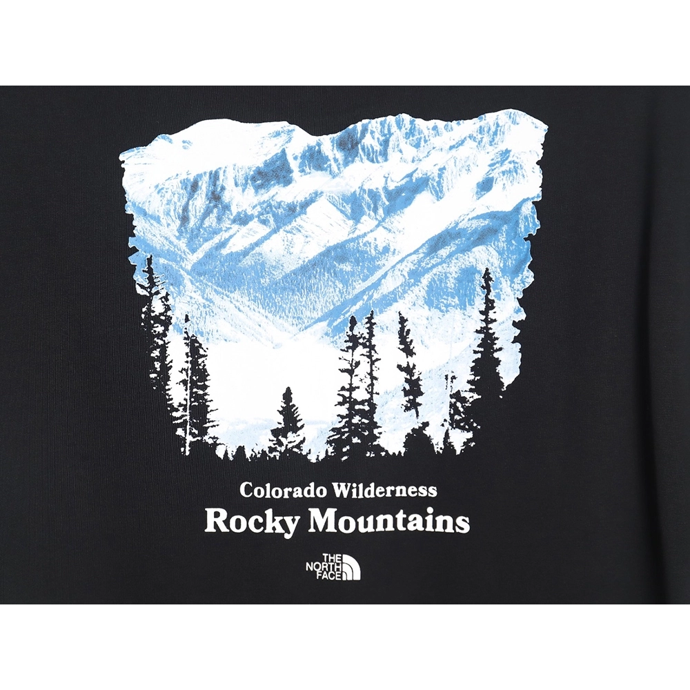 The North face snow mountain forest print short-sleeved T-shirt TSK1,The North Face