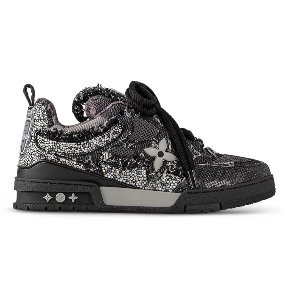 Louis Vuitton Skate Trainer Black Swarovski Monogram