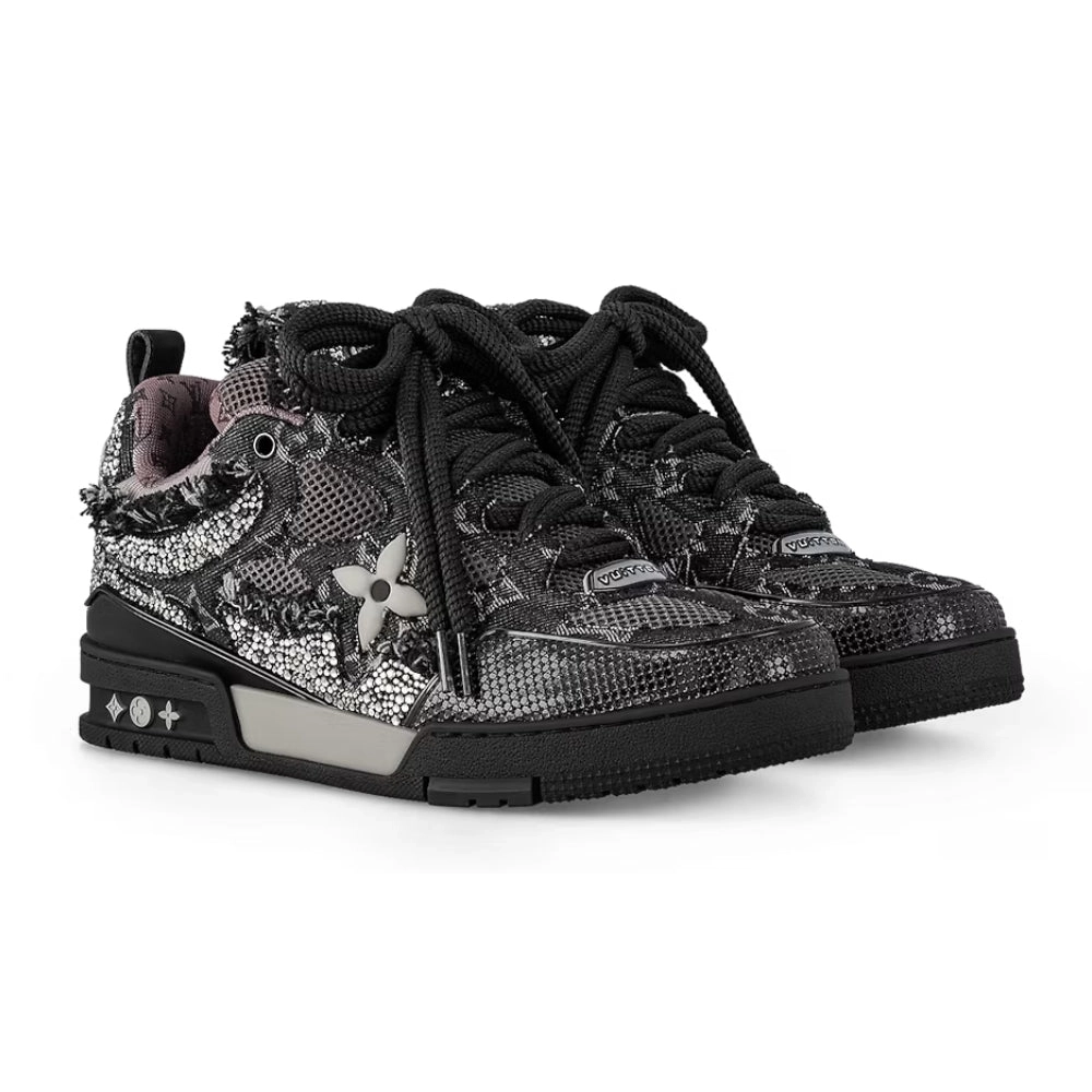 Louis Vuitton Skate Trainer Black Swarovski Monogram