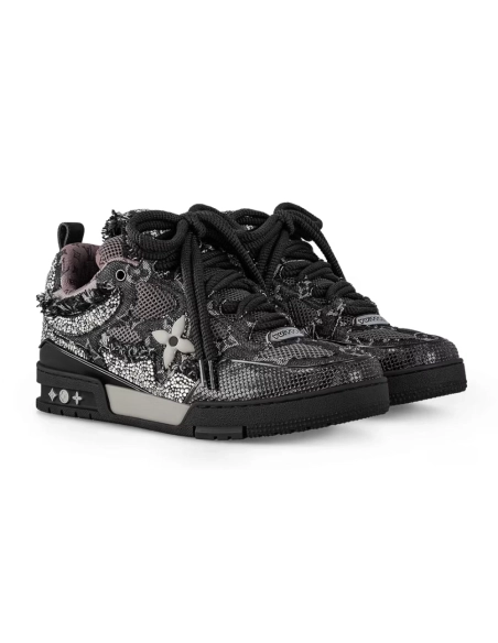 Louis Vuitton Skate Trainer Black Swarovski Monogram
