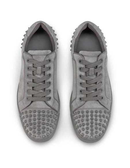 Discount Christian Louboutin Seavaste 2 Sneakers Veau Velours Smoke Grey Outlet