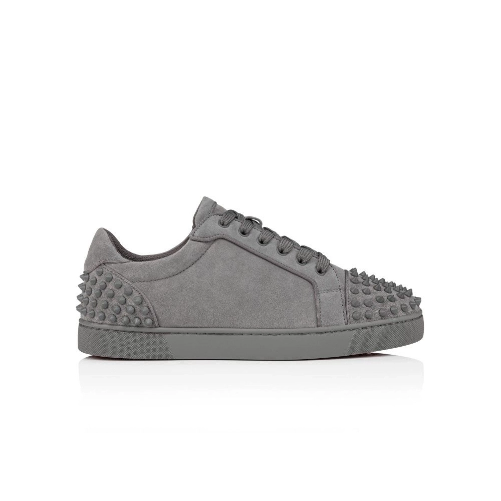 Discount Christian Louboutin Seavaste 2 Sneakers Veau Velours Smoke Grey Outlet