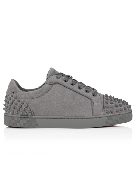 Discount Christian Louboutin Seavaste 2 Sneakers Veau Velours Smoke Grey Outlet
