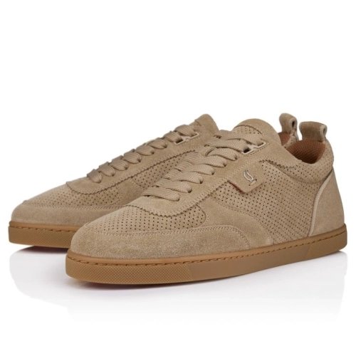 Christian Louboutin Tutti Rui Men Sneakers Reversed Calf Leather Saharienne