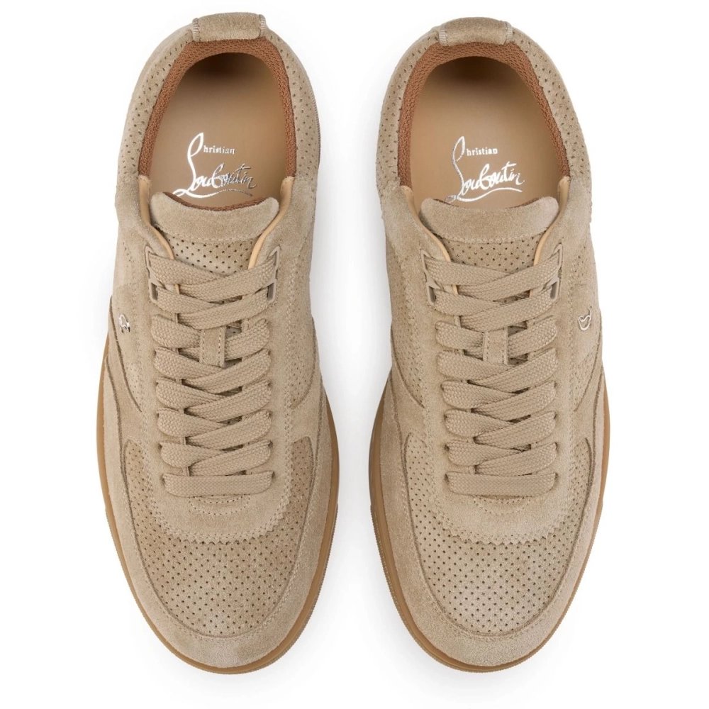 Christian Louboutin Tutti Rui Men Sneakers Reversed Calf Leather Saharienne