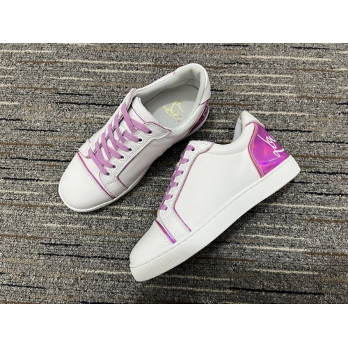 Cheap Christian Louboutin Fun Vieira Sneakers Leather Taro Sale Online
