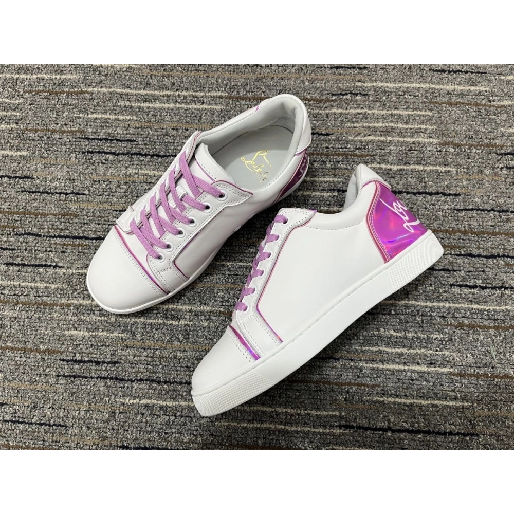 Cheap Christian Louboutin Fun Vieira Sneakers Leather Taro Sale Online