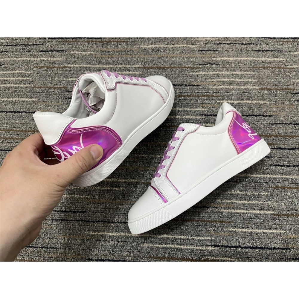 Cheap Christian Louboutin Fun Vieira Sneakers Leather Taro Sale Online