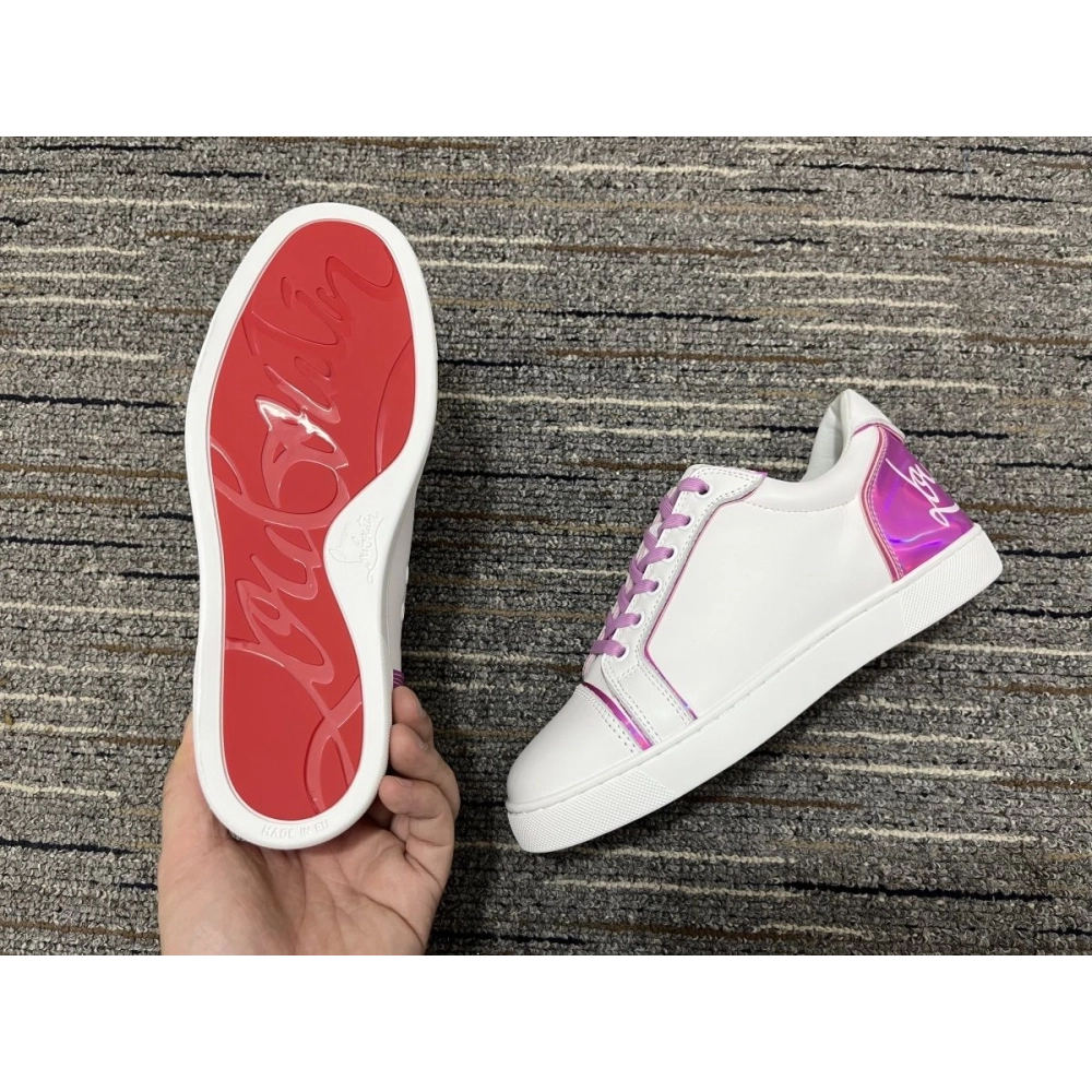 Cheap Christian Louboutin Fun Vieira Sneakers Leather Taro Sale Online