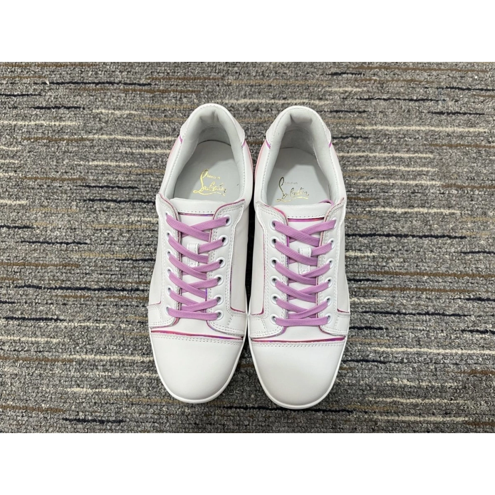 Cheap Christian Louboutin Fun Vieira Sneakers Leather Taro Sale Online