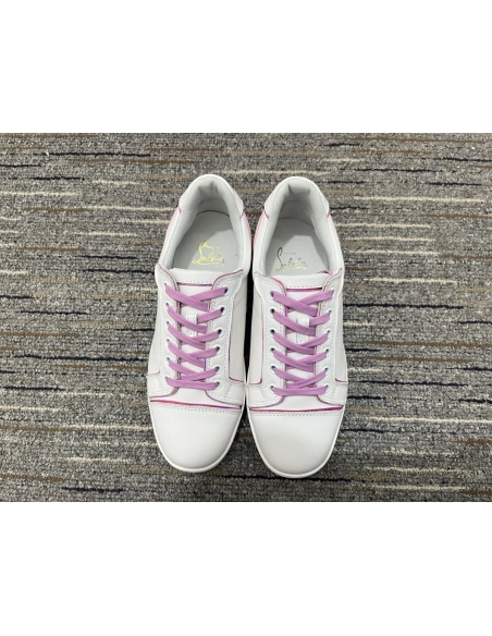 Cheap Christian Louboutin Fun Vieira Sneakers Leather Taro Sale Online