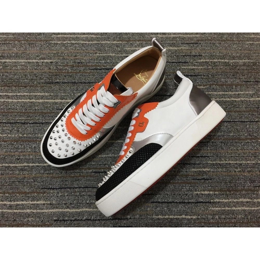 Cheap Christian Louboutin Happyrui Sneakers Calf Leather Multicolor on Sale