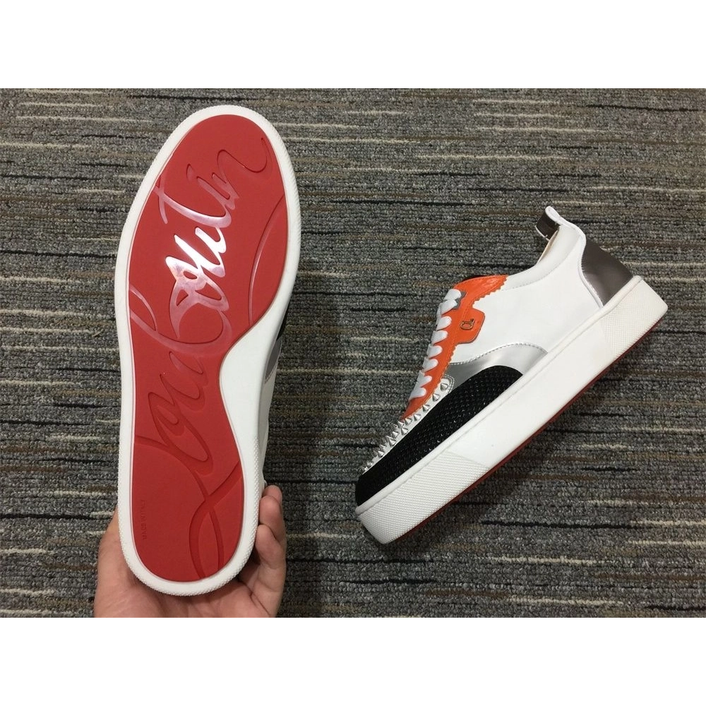 Cheap Christian Louboutin Happyrui Sneakers Calf Leather Multicolor on Sale