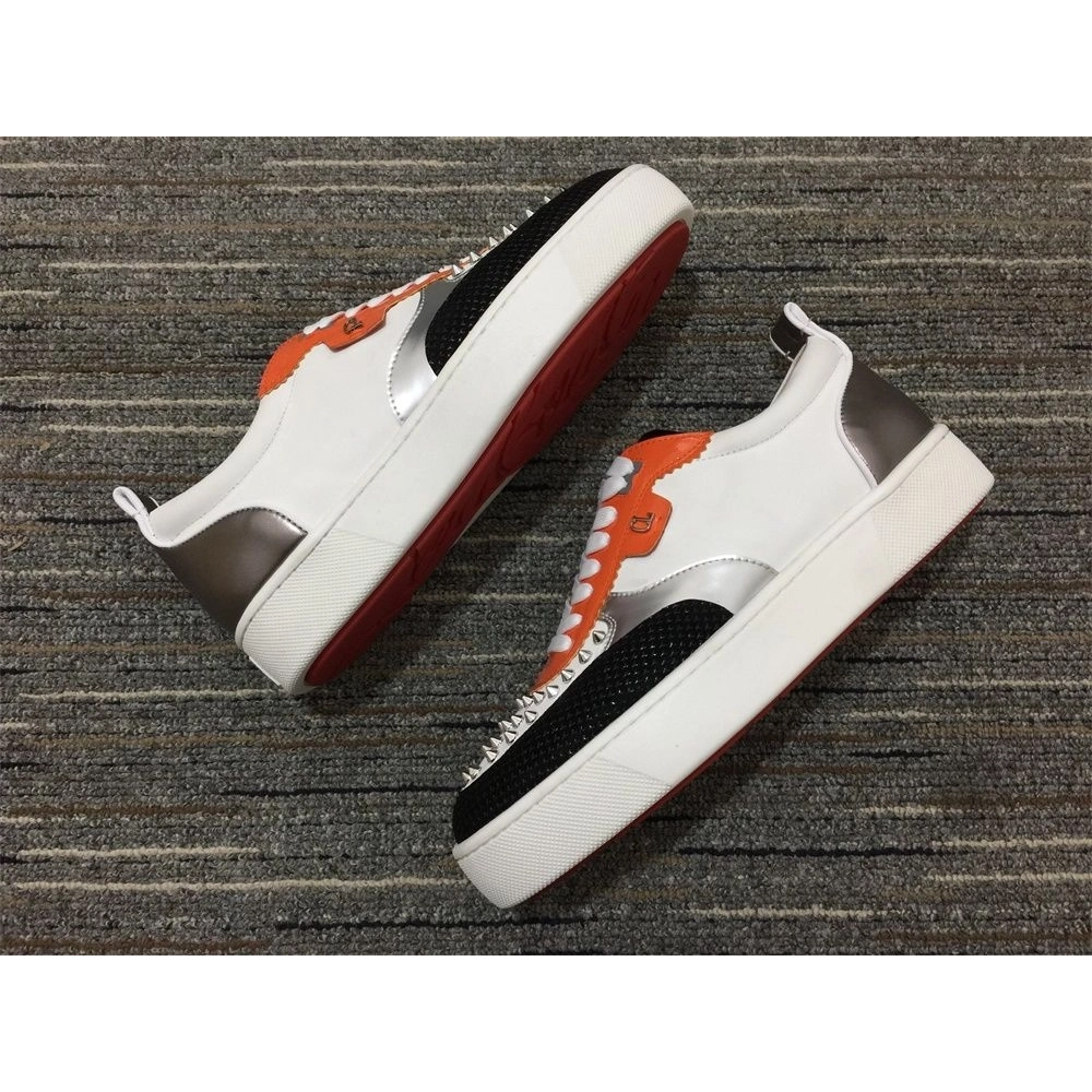 Cheap Christian Louboutin Happyrui Sneakers Calf Leather Multicolor on Sale