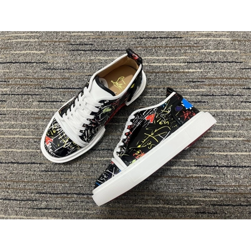 Replica Christian Louboutin Adolon Junior Sneakers Patent Leather Multicolor