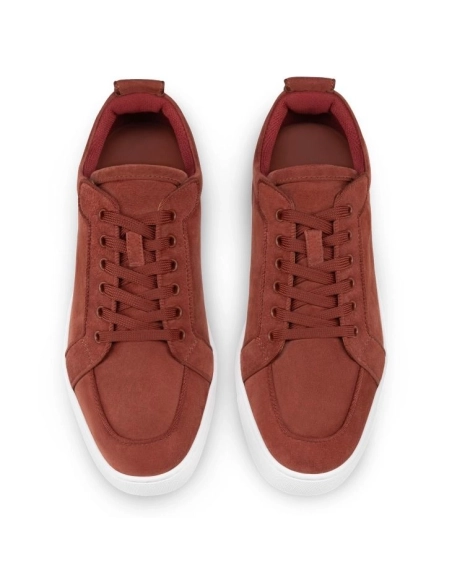 Fake Christian Louboutin Rantulow Sneakers Veau Velours Brownie