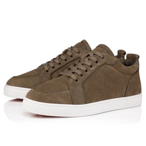 Replica Christian Louboutin Rantulow Sneakers Reversed Calf Leather Silex