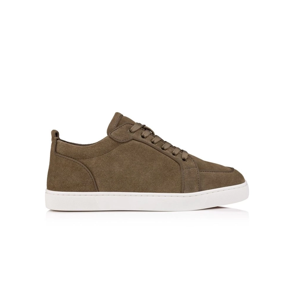Replica Christian Louboutin Rantulow Sneakers Reversed Calf Leather Silex