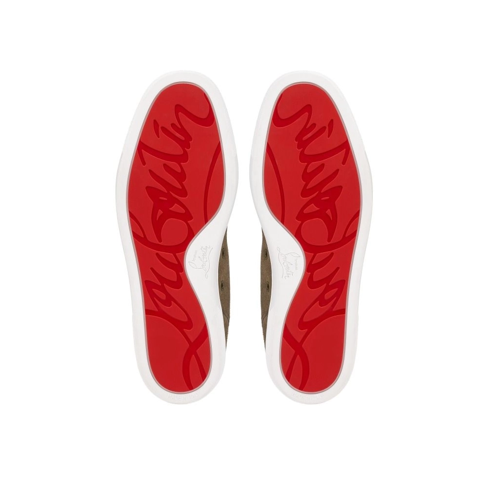 Replica Christian Louboutin Rantulow Sneakers Reversed Calf Leather Silex