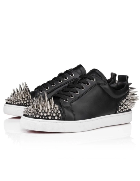 Fake Christian Louboutin Seavaste Estepic 2 Sneakers Calf Leather Black
