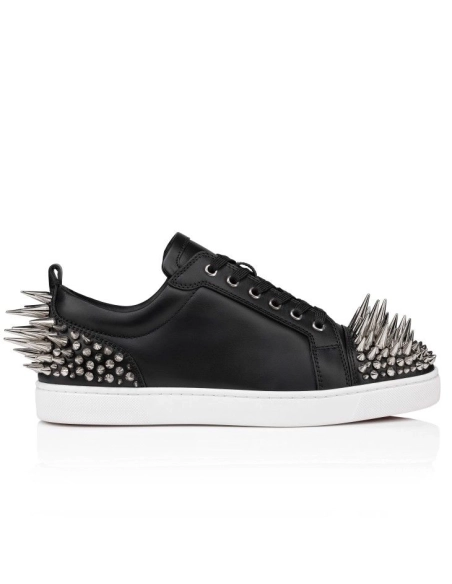 Fake Christian Louboutin Seavaste Estepic 2 Sneakers Calf Leather Black