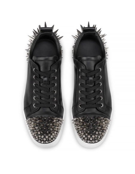 Fake Christian Louboutin Seavaste Estepic 2 Sneakers Calf Leather Black
