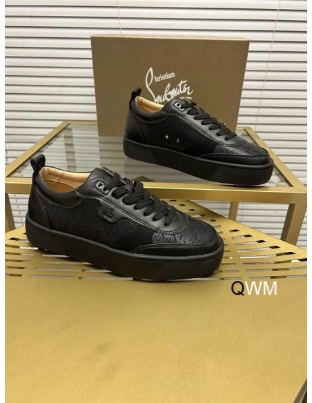 Fake Christian Louboutin Happyrui Flat Sneakers Calfskin Black, Replica Oakley Sunglasses