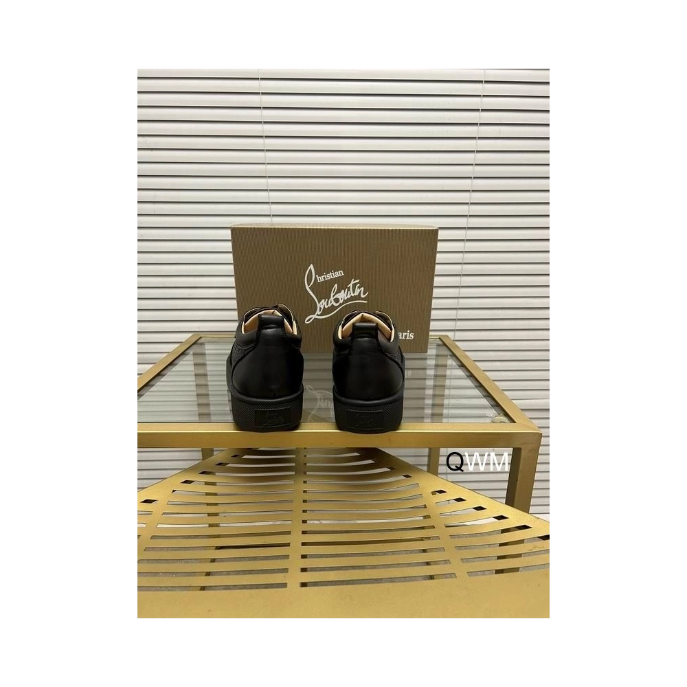 Fake Christian Louboutin Happyrui Flat Sneakers Calfskin Black, Replica Oakley Sunglasses