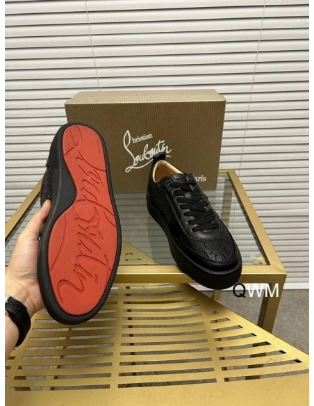 Fake Christian Louboutin Happyrui Flat Sneakers Calfskin Black, Replica Oakley Sunglasses