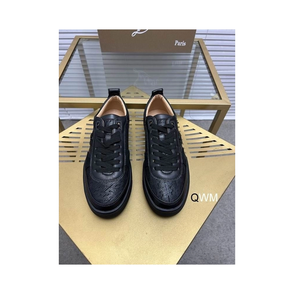 Fake Christian Louboutin Happyrui Flat Sneakers Calfskin Black, Replica Oakley Sunglasses