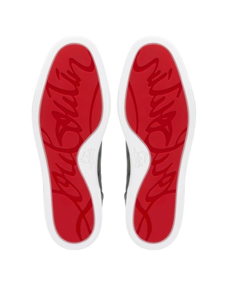 Replica Christian Louboutin Rantulow Sneakers Calf Leather Tennessee, Fake CL Shoes