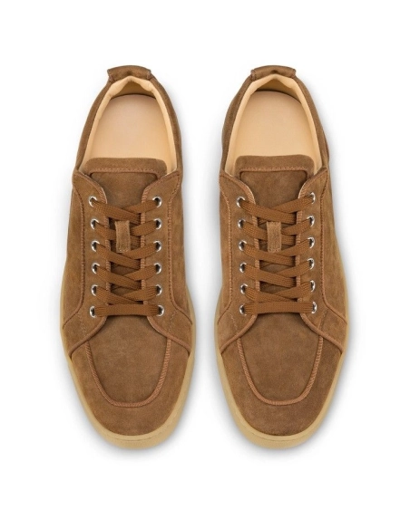 Replica Christian Louboutin Rantulow Sneakers Veau Velours Rhea, Fake Christian Louboutin Shoes