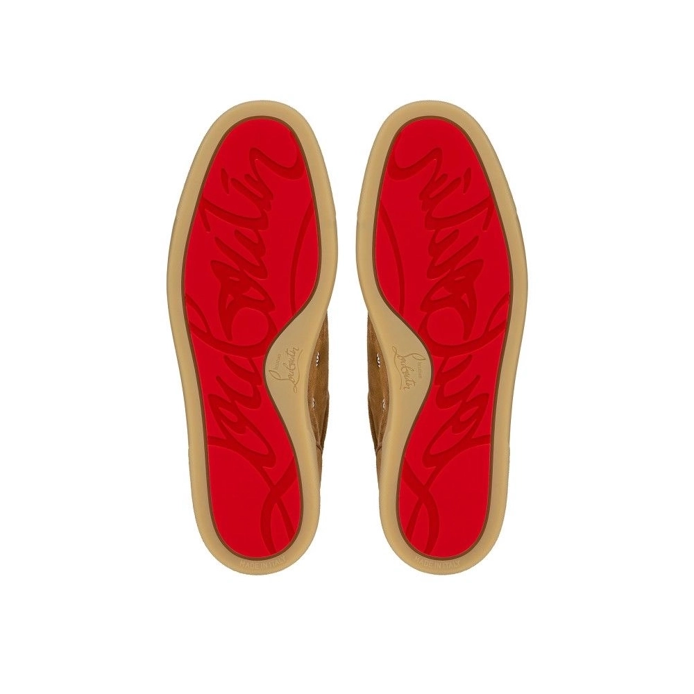 Replica Christian Louboutin Rantulow Sneakers Veau Velours Rhea, Fake Christian Louboutin Shoes
