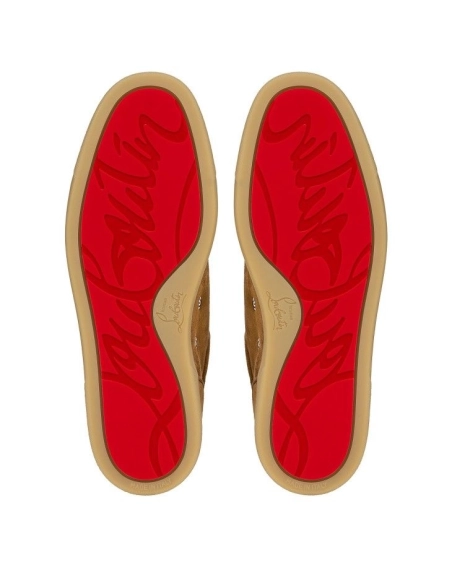 Replica Christian Louboutin Rantulow Sneakers Veau Velours Rhea, Fake Christian Louboutin Shoes