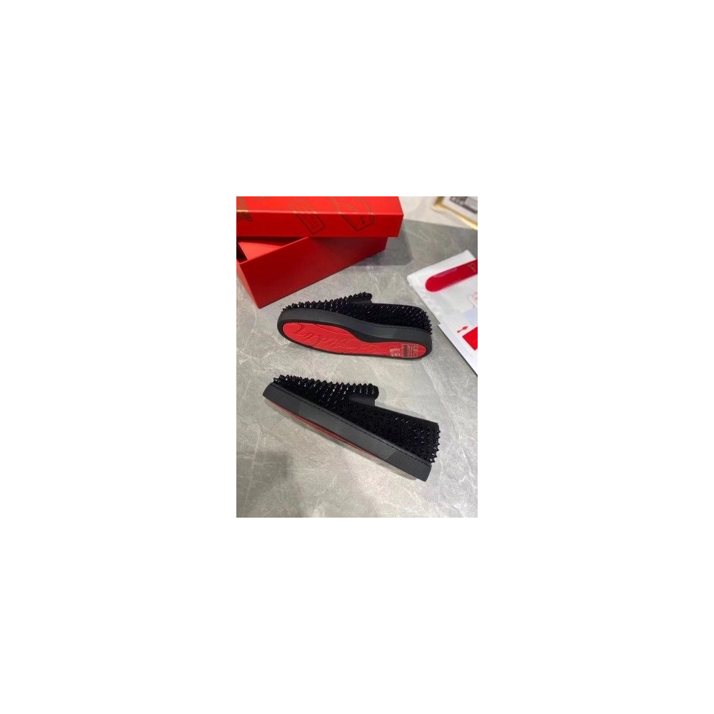 Cheap Christian Louboutin Men's Roller-boat Flat Sneakers Sale Online