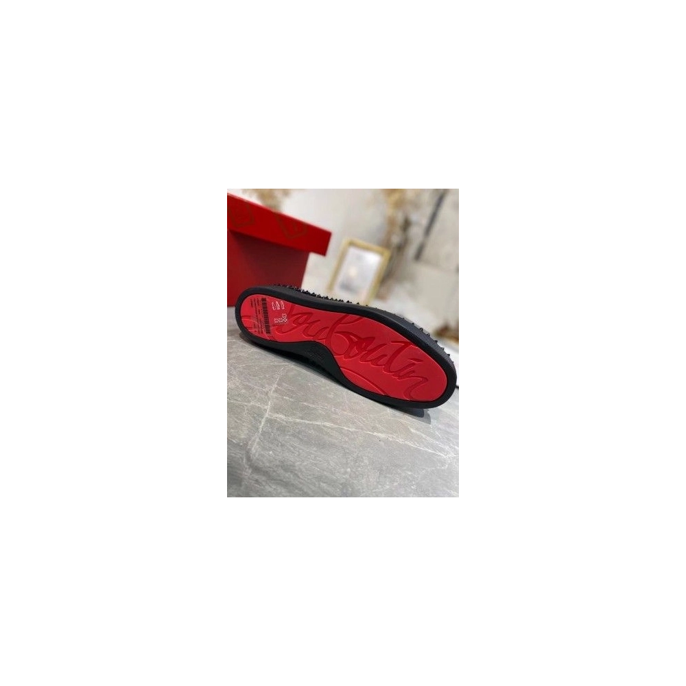 Cheap Christian Louboutin Men's Roller-boat Flat Sneakers Sale Online