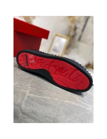 Cheap Christian Louboutin Men's Roller-boat Flat Sneakers Sale Online