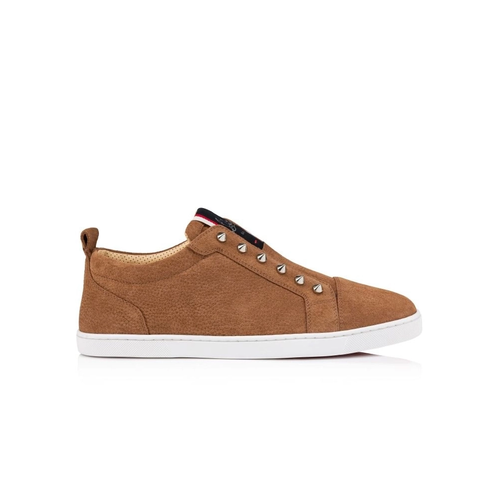 Discount Christian Louboutin F.A.V Fique A Vontade Slip-On Sneakers Calf Leather Cuoio Outlet Online