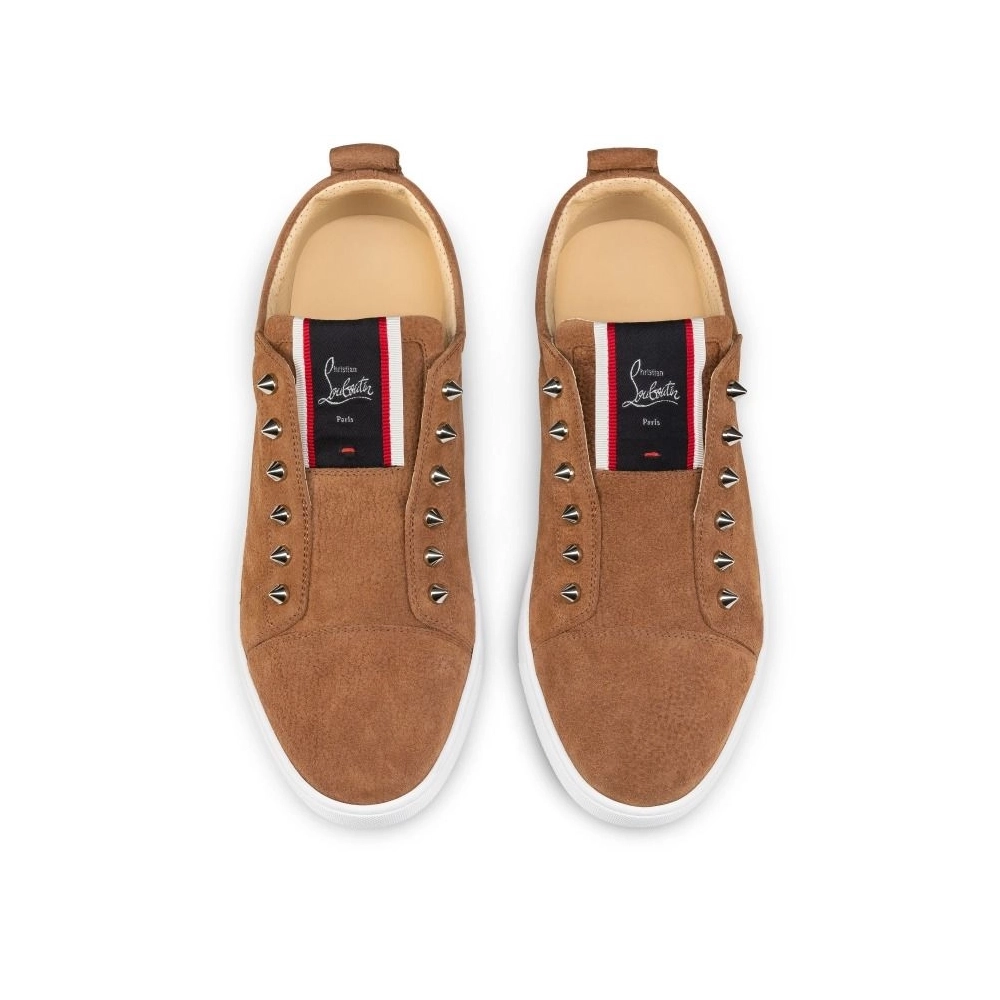 Discount Christian Louboutin F.A.V Fique A Vontade Slip-On Sneakers Calf Leather Cuoio Outlet Online