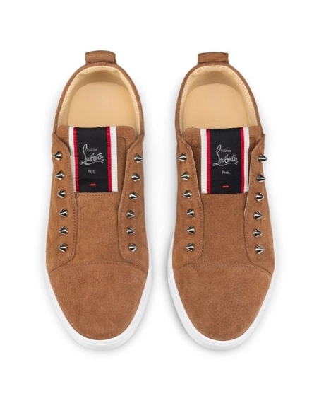 Discount Christian Louboutin F.A.V Fique A Vontade Slip-On Sneakers Calf Leather Cuoio Outlet Online