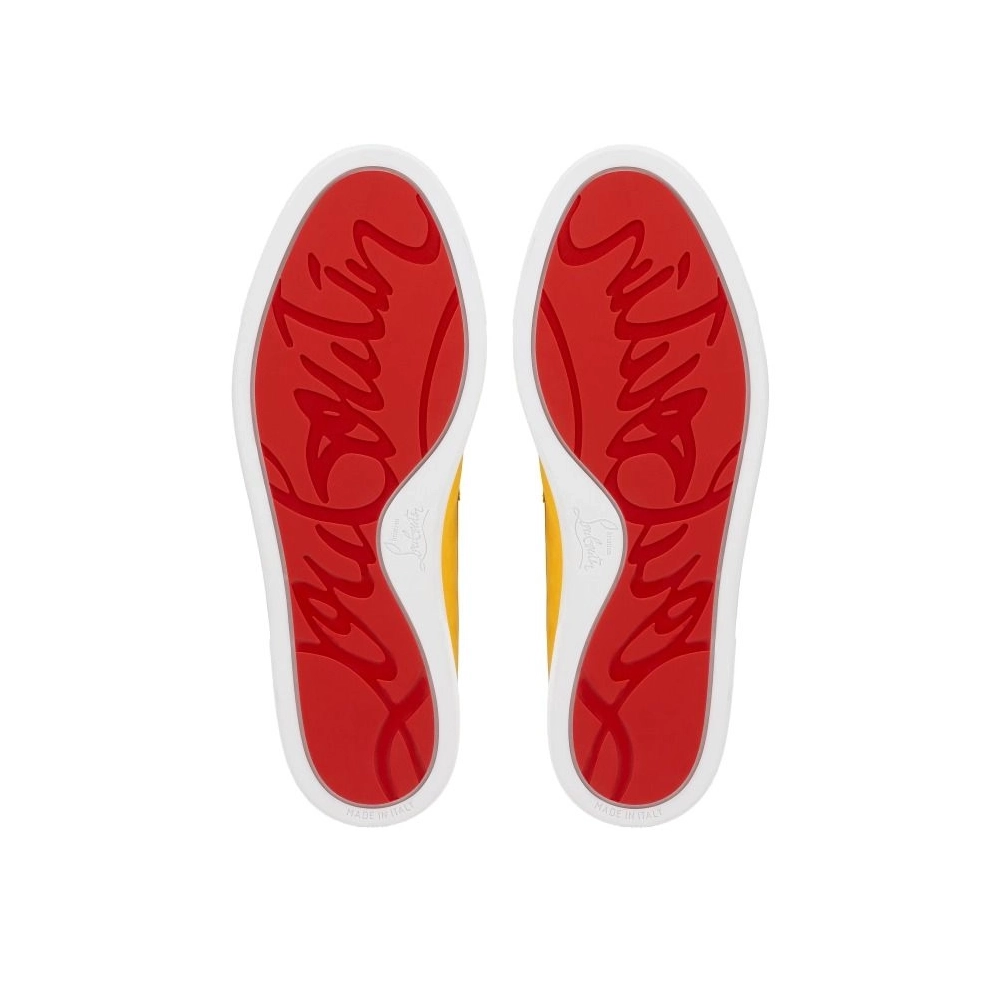 Knockoff Christian Louboutin Chambeliboat Boat Shoes Reversed Nubuck Leather Pollen