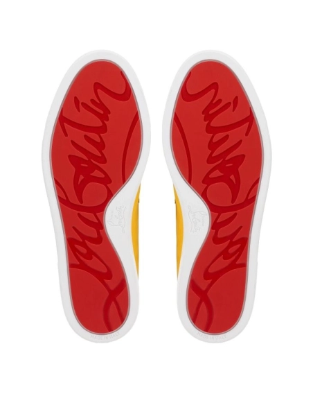 Knockoff Christian Louboutin Chambeliboat Boat Shoes Reversed Nubuck Leather Pollen