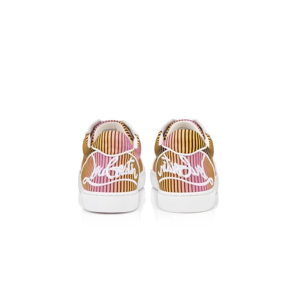 Discount Christian Louboutin Fun Vieira Sneakers? Aftersun Printed Crepe Satin Multicolor Outlet