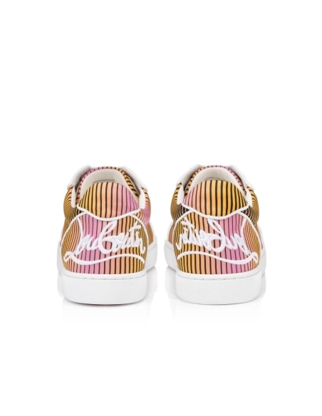 Discount Christian Louboutin Fun Vieira Sneakers? Aftersun Printed Crepe Satin Multicolor Outlet