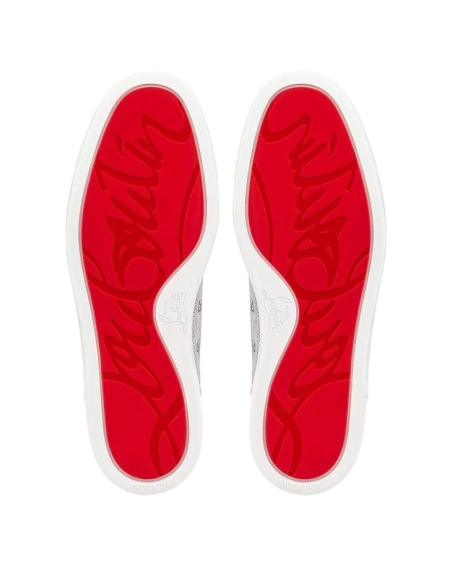 Cheap Christian Louboutin Rantulow Sneakers Calf Cotton And Veau Velours Navy for Sale