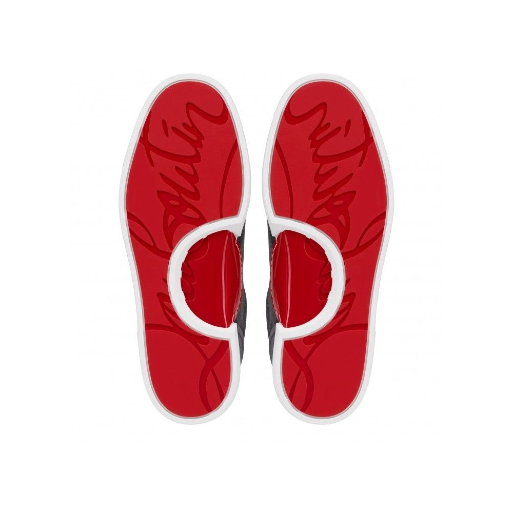 Cheap Christian Louboutin Jimmy Sneakers Souple Veau Velours Smoky, Discount CL Shoes Outlet Online