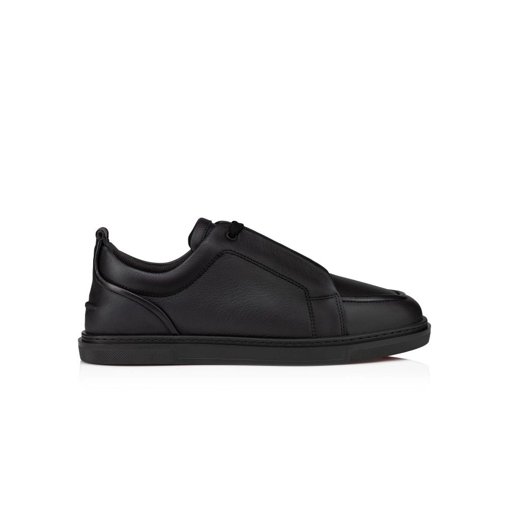 Fake Christian Louboutin Jimmy Sneakers Men Calf Leather And Nappa Leather Black
