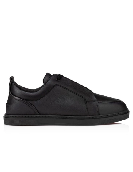 Fake Christian Louboutin Jimmy Sneakers Men Calf Leather And Nappa Leather Black